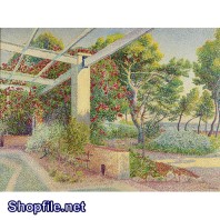 Tranh sơn dầu muôn hoa nỡ rộ